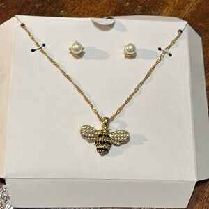 Charter Club Bee Necklace and Earrings